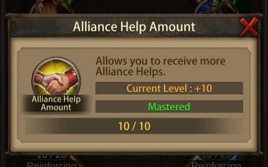evony guide to using alliance help - the alliance help amount tech